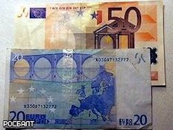 Официальный курс евро поднят выше 67 рублей
